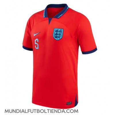 Camiseta Inglaterra John Stones #5 Segunda Equipación Replica Mundial 2022 mangas cortas